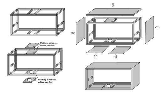 LED Business Sign frame 80” wide x 60” high
