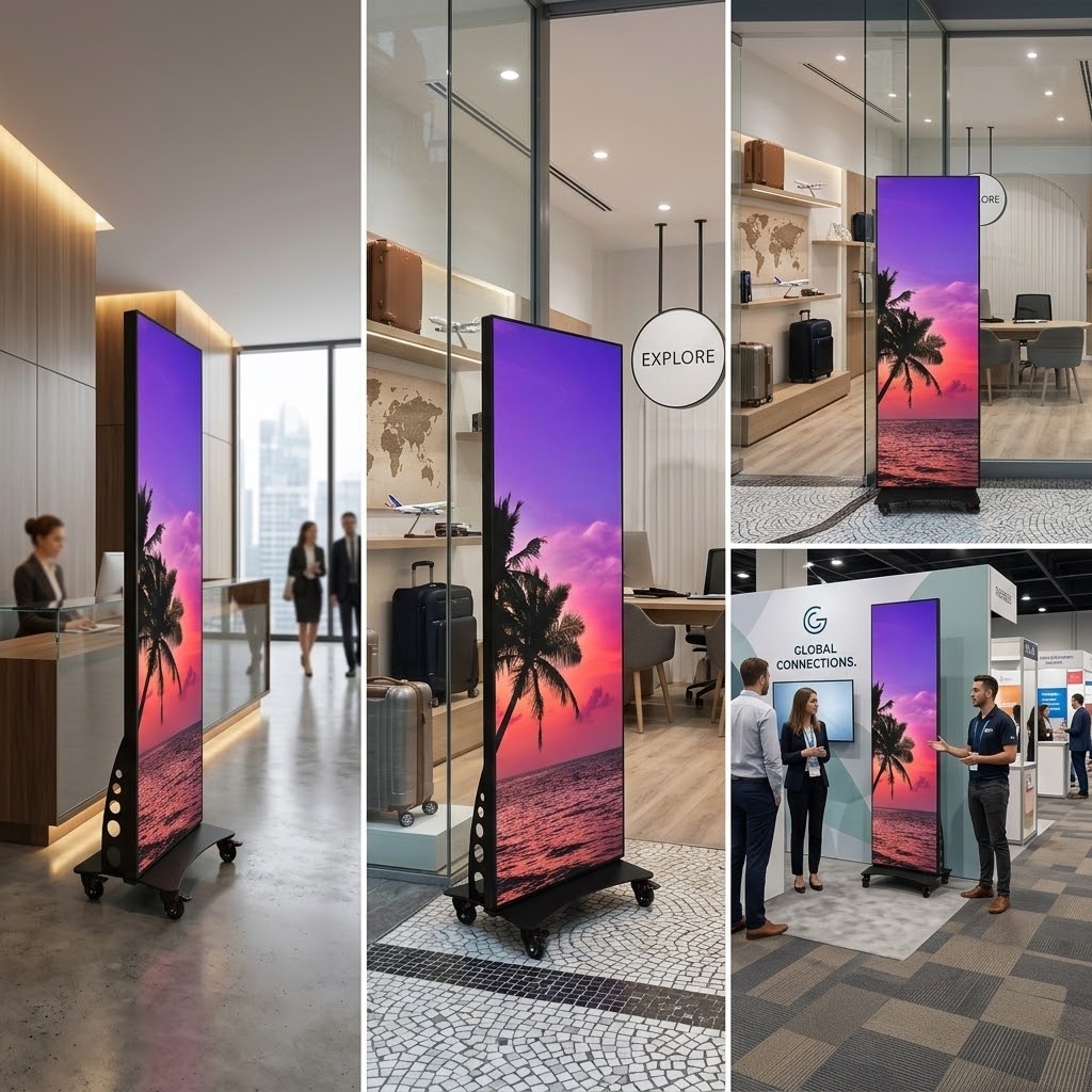 Portable Foldable LED Poster P1.86MM