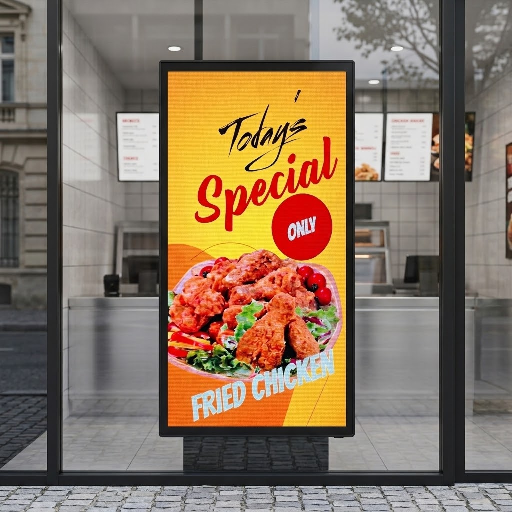 Digital Signage Window Display 4500 Nits 40"X27"– P1.86mm & P2.5mm